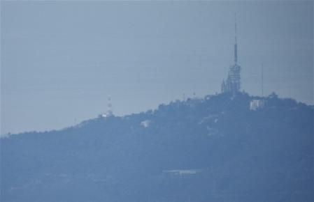 El Tibidabo visto desde el Turó de l'Home.