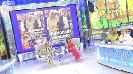 El plató debate las fotos de Terelu con un hombre