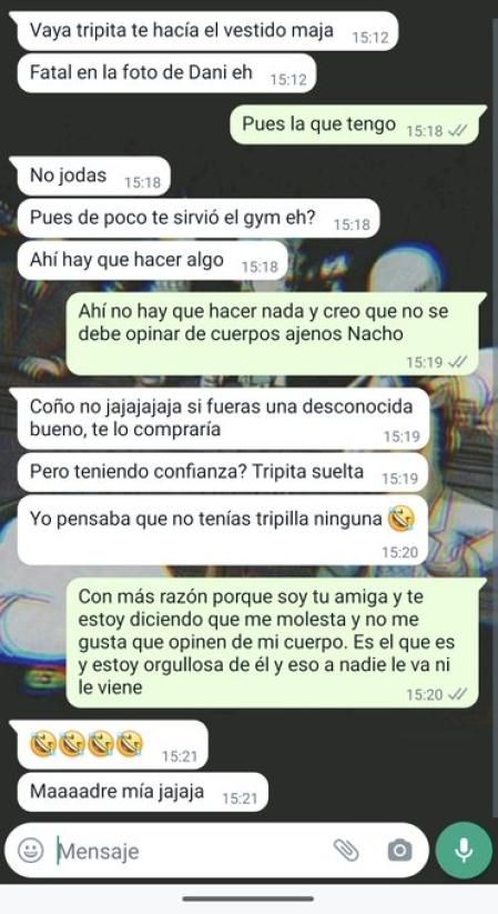 La captura de la conversación