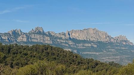 Montserrat vista desde Rellinars.