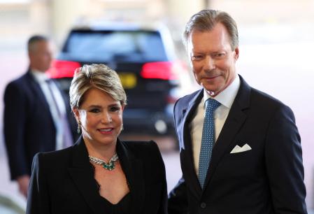 El gran duque Enrique de Luxemburgo y la gran duquesa María Teresa