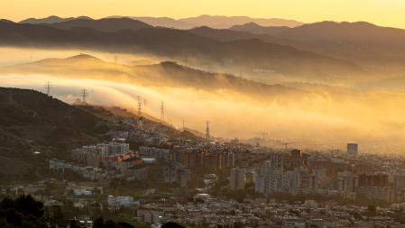 Espectáculo de nieblas visto desde el Observatori Fabra.