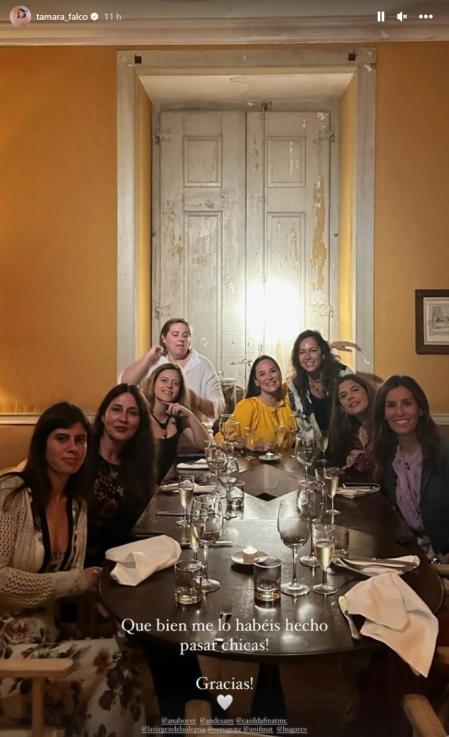 La marquesa de Griñón se lo ha pasado de fábula este fin de semana.