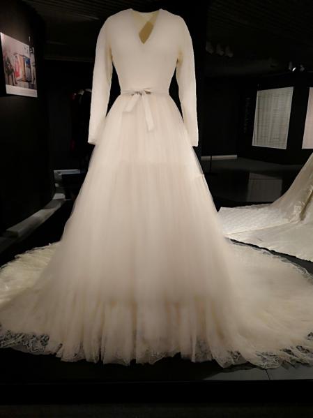 Un elegante vestido de novia de 1948.