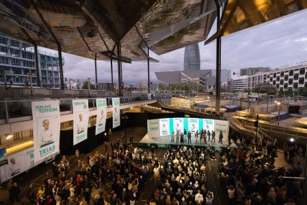 Trias ha elegido el Mercat dels Ecants para abrir su campaña electoral