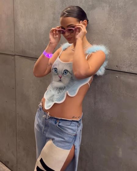 Laura Escanes con su 'total look' de ManéMané