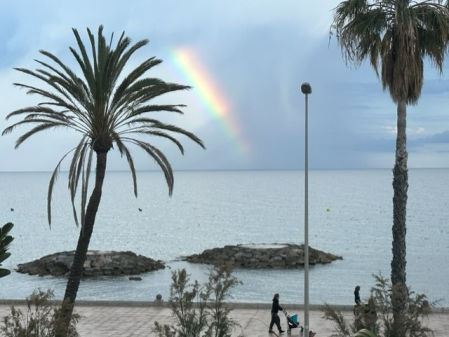 Arco iris en Sitges.