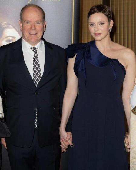 Charlène de Mónaco y el príncipe Alberto en la entrega de premios