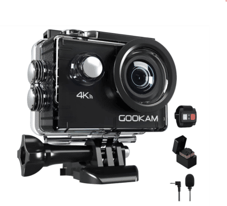 GOOKAM Cámara Deportiva 4K