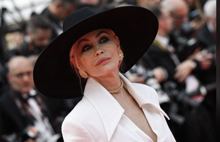Emmanuelle Béart en la alfombra roja de Cannes