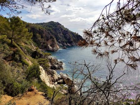 Camino de ronda entre Lloret y Tossa de Mar.
