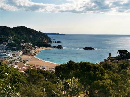 Camino de ronda entre Lloret y Tossa de Mar.