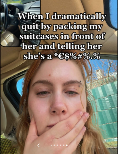 Foto de Anna Lucy tras renunciar