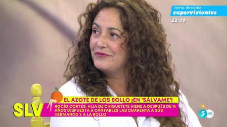 Rocío Cortés en el plató de 'Sálvame'