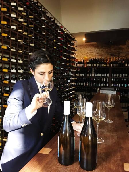 Lucía Fuentes, sumiller del restaurante Aponiente