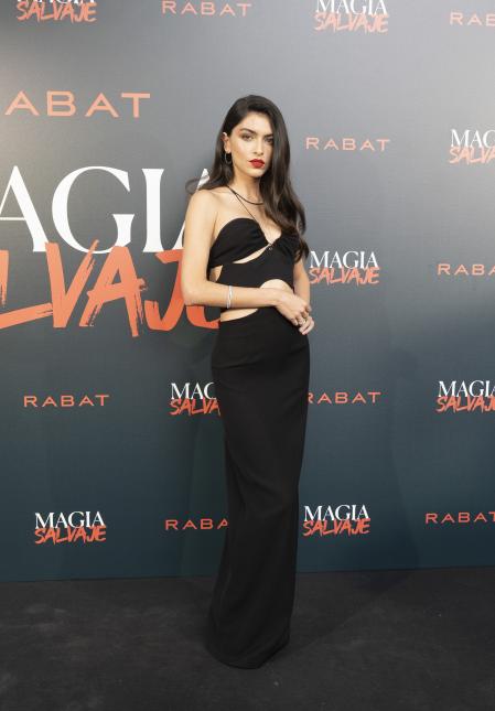 Lucía Rivera posa en la alfombra roja de la gala de Rabat, celebrada este jueves en Madrid