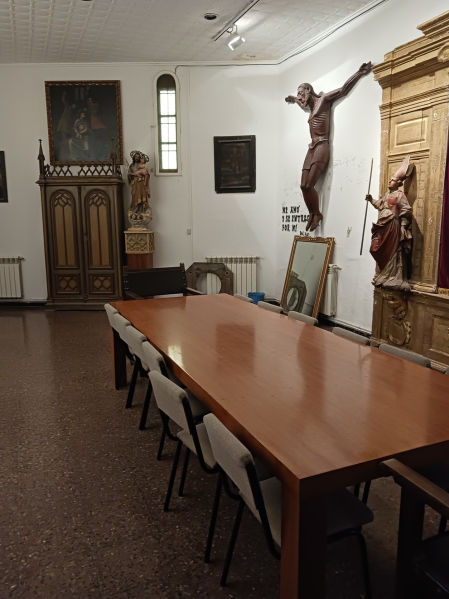 Sala anexa al claustro donde Santiago Ramón y Cajal hizo prácticas de fotografía.