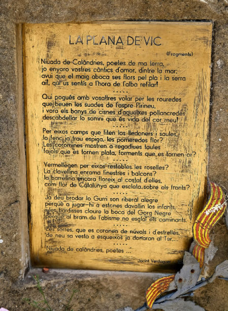 Poesía en los alrededores de Sant Martí Xic.