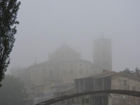 La niebla matinal en Vic.