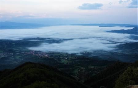 Mar de nieblas en Bellmunt.