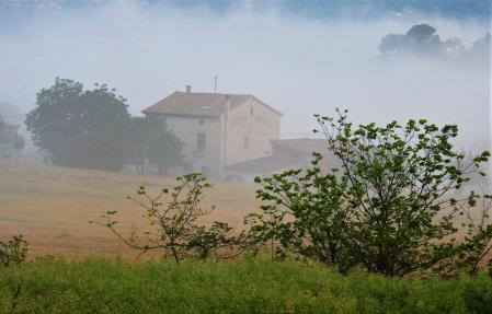 Nieblas en Osona.