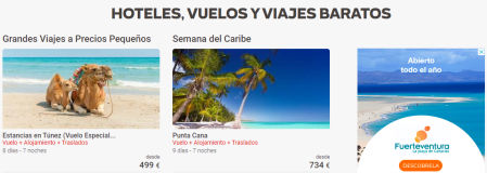 Viajes en oferta en Destinia.