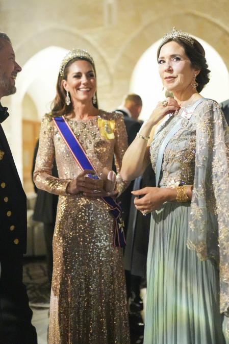 La princesa de Gales junto a los príncipes Federico y Mary de Dinamarca