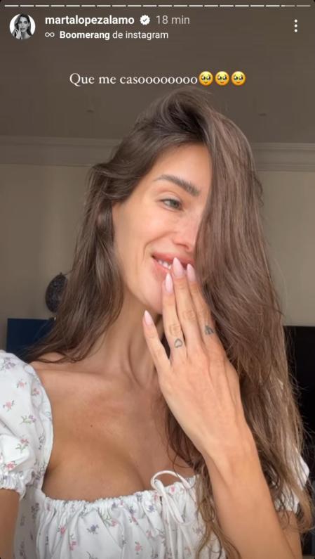 Marta López Álamo está emocionada con su boda