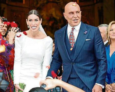 Kiko Matamoros and Marta Lopez Alamo on their wedding in Madrid on Friday, 2 June 2023.