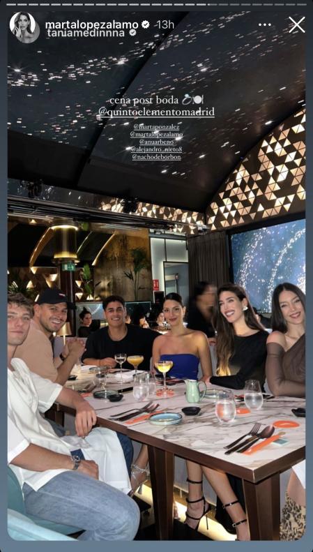 La cena post boda con amigos