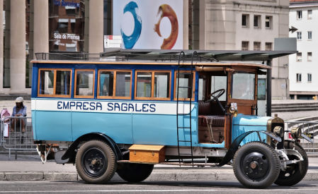 Exposición de Autobuses Clásicos de Barcelona.