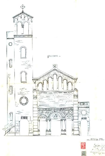 Proyecto de Sagnier para la Capilla Francesa de Barcelona.