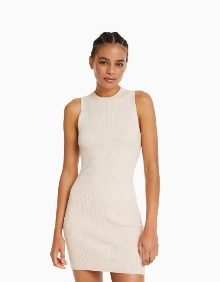 Vestido de punto de Bershka