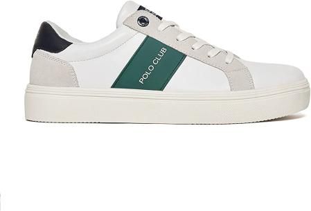 POLO CLUB Zapatilla clásica de Piel con Detalles en Contraste Hombre