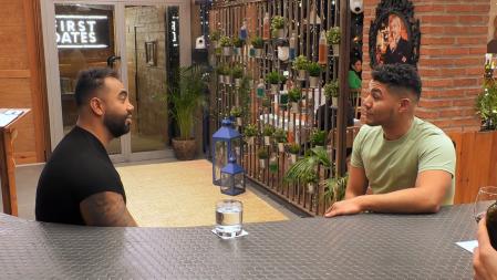 Diego y Andy en 'First Dates'