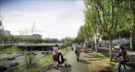 Imagen virtual de la remodelación de la B-23