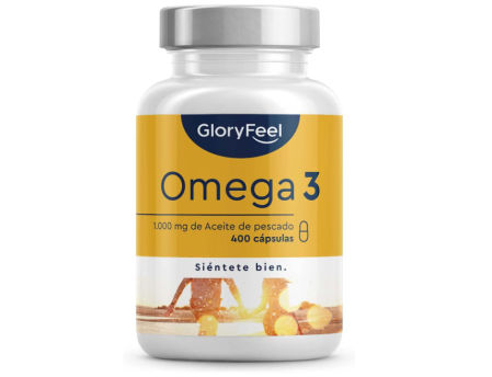 Gloryfeel, 400 cápsulas de Omega 3 (1000mg por cápsula)