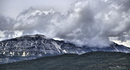 Nubes en el Solsonès.