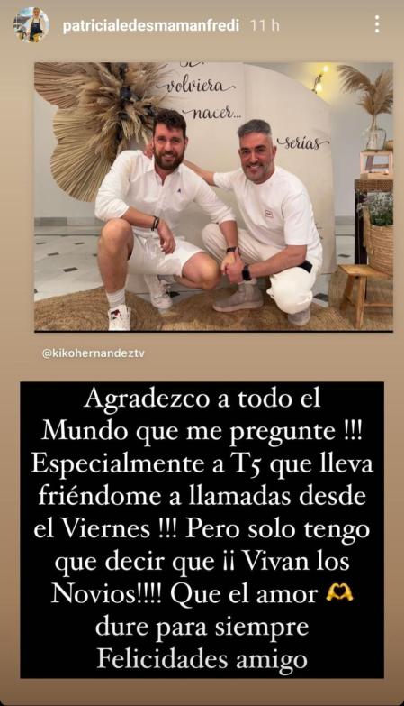 Primeras palabras de Patricia Ledesma, exnovia de Kiko Hernández, tras la boda con Fran Antón