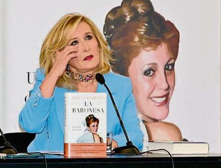 Journalis Nieves Herrero at book premiere 