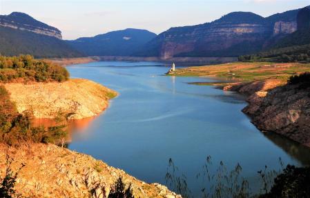El pantano de Sau al 30%.