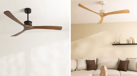 WIND LARGE DC - Ventilador de Techo 40W Silencioso XL Ø152 cm