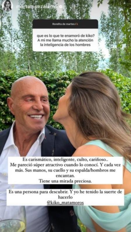 Marta López Álamo revela qué es lo que más le gusta física y mentalmente de Kiko Matamoros