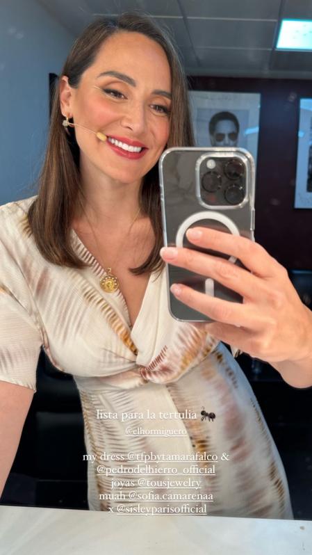 Tamara Falcó con su look para 'El Hormiguero'