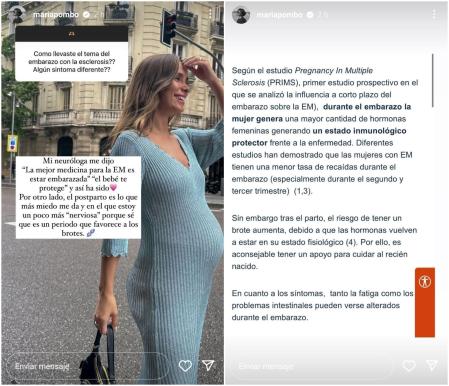 María Pombo habla sobre las consecuencias del parto en su enfermedad