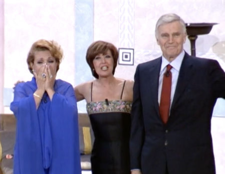 Carmen Sevilla y Charlton Heston se reencontraron en 'Sorpresa, Sorpresa'