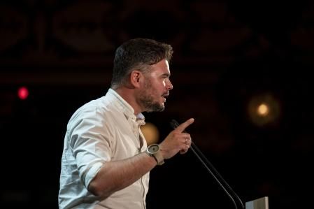 Acto final de Campaña ERC Ernest Maragall en Barcelona, 26 de Mayo de 2023. (Joan Mateu Parra / Shooting )