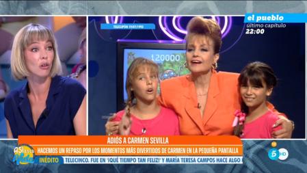 La actriz Lara de Miguel muy emocionada al recordar a Carmen Sevilla: 