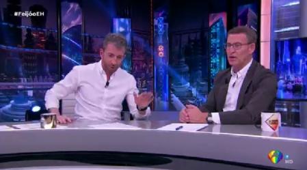 Feijóo en su visita a 'El Hormiguero'