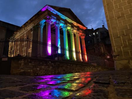 El templo romano arco iris.